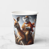 Gobelets En Papier Koala Kangaroo Rider (Verso)