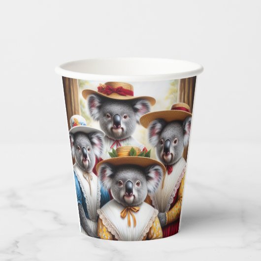 Gobelets En Papier Koala Little Femmes (Recto)