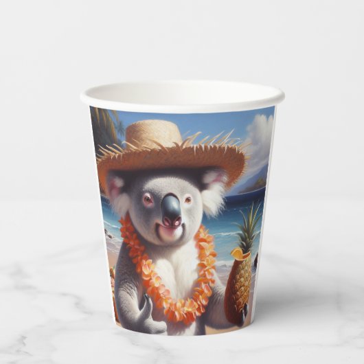 Gobelets En Papier Koala Luau (Verso)