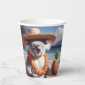 Gobelets En Papier Koala Luau (Recto)