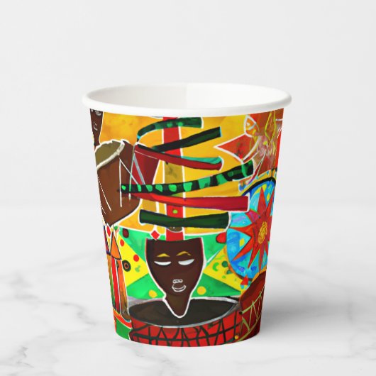 Gobelets En Papier Kwanzaa (Gauche)