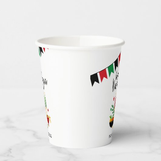 Gobelets En Papier Kwanzaa (Gauche)