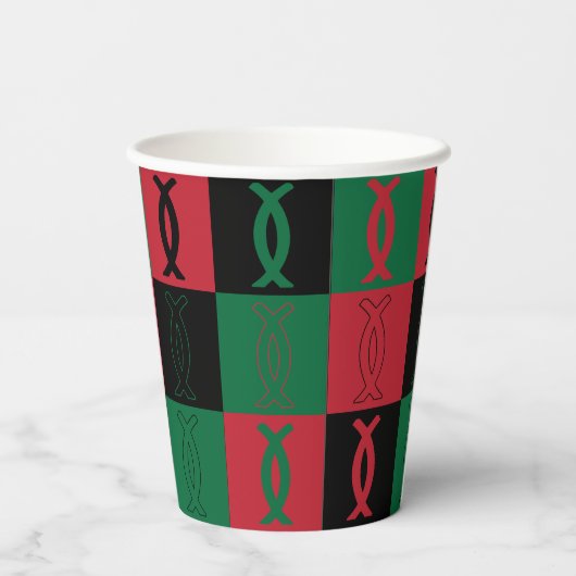 Gobelets En Papier Kwanzaa Ujamaa (Verso)