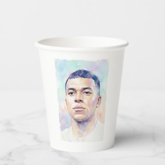Gobelets En Papier Kylian Mbappe (Recto)