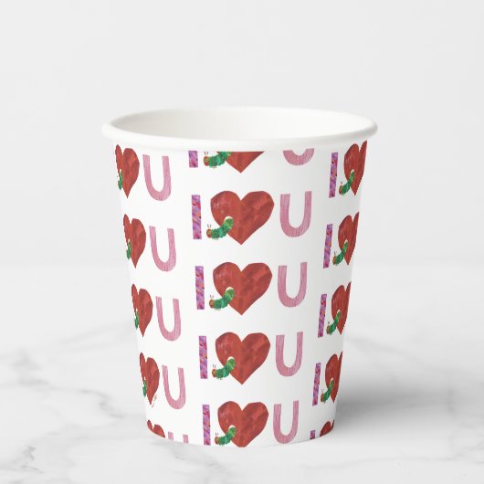 Gobelets En Papier La Caterpillar Très Affamée | Je t'entends (Recto)