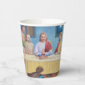 Gobelets En Papier La Cène : Jésus et les disciples (Gauche)