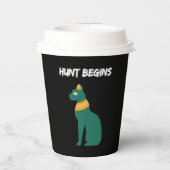 Gobelets En Papier La chasse commence (Verso)