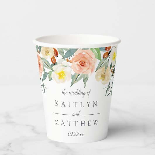 Gobelets En Papier La collection de Mariages Spring Blossoms (Recto)