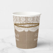 Gobelets En Papier La collection rustique de mariage Starfish Beach (Droite)