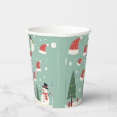 Gobelets En Papier La coupe de papier Snowman qui est parfaite pour d (Droite)