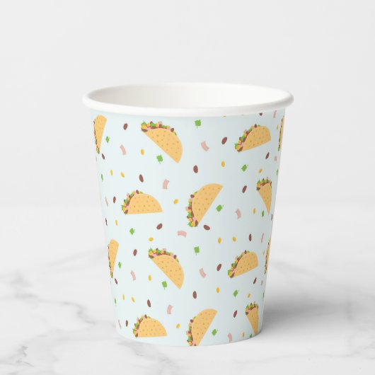 Gobelets En Papier La faim du Motif de Tacos (Verso)