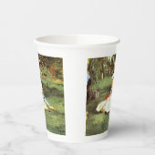 Gobelets En Papier La famille Monet dans son jardin Edouard Manet (Gauche)