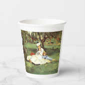 Gobelets En Papier La famille Monet dans son jardin Edouard Manet (Recto)