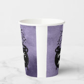 Gobelets En Papier La fête d'Halloween de sorcière violette (Gauche)