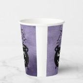 Gobelets En Papier La fête d'Halloween de sorcière violette (Droite)