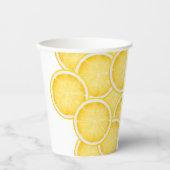 Gobelets En Papier La fête jaune Lemon Spritz (Recto)