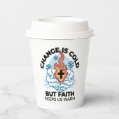 Gobelets En Papier La foi nous réchauffe - L'application des oeuvres (Verso)