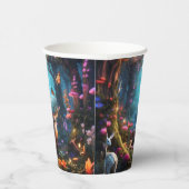 Gobelets En Papier La forêt enchantée est une oasis mystique (Droite)