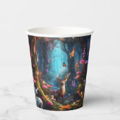 Gobelets En Papier La forêt enchantée est une oasis mystique (Recto)