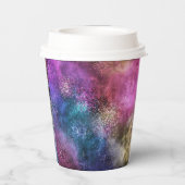 Gobelets En Papier La Galaxie colorée (Verso)