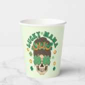 Gobelets En Papier La Lucky Mama Skeleton de St. Patrick (Verso)