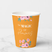 Gobelets En Papier La magie des fleurs (Recto)