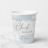 Gobelets En Papier La mariée est sur un nuage Bridal Shower (Verso)