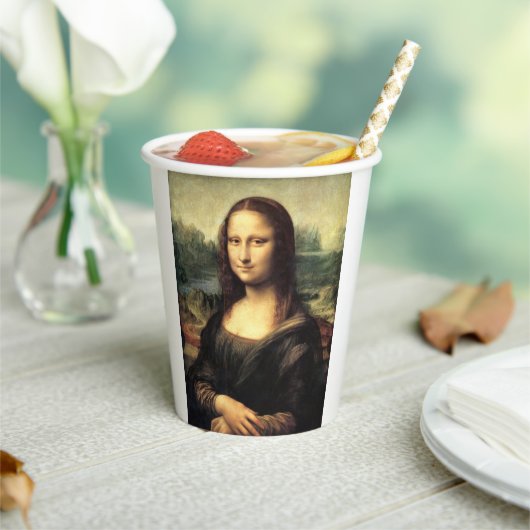 Gobelets En Papier La Mona Lisa Leonardo da Vinci (Insitu)