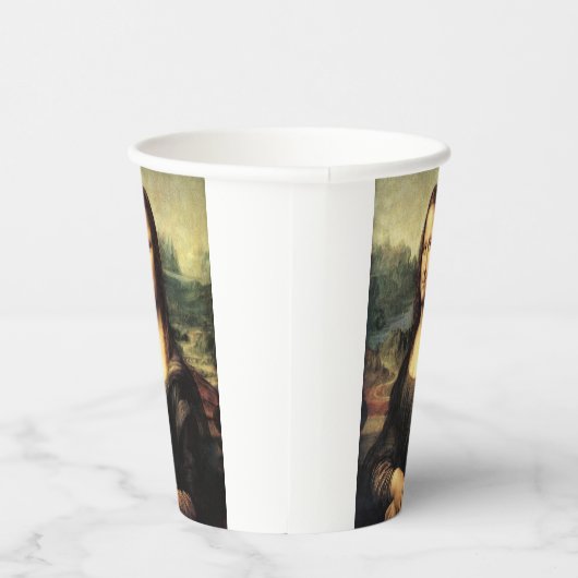 Gobelets En Papier La Mona Lisa Leonardo da Vinci (Droite)