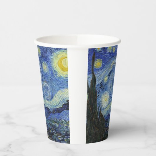 Gobelets En Papier La nuit étoilée de Van Gogh    (Gauche)