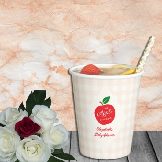 Gobelets En Papier La Pomme De Notre Baby shower Oeil