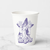 Gobelets En Papier La puissance étoilée des filles hexagonales (Verso)