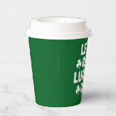 Gobelets En Papier La Saint-Patrick Faisons monter la chance Trèfle i (Droite)