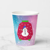 Gobelets En Papier La saison des pulls de Noël laids nostalgiques (Verso)