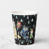 Gobelets En Papier La saison pour rocher des pulls moches (Verso)