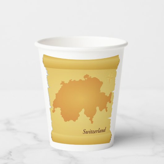 Gobelets En Papier La Suisse En Parchemin (Recto)