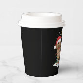 Gobelets En Papier Labradoodle Joyeux Noël Funny Noël Amoureux des ch (Droite)