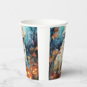 Gobelets En Papier Labrador Halloween avec la peur Citrouille (Droite)