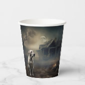 Gobelets En Papier Labrador Halloween Épouvantable (Recto)