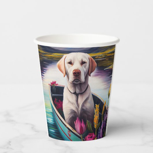 Gobelets En Papier Labrador sur une rame : une aventure Pittoresque (Verso)