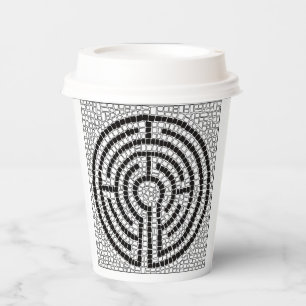 Gobelets En Papier LABYRINTH VII Coupes de papier - Blanc