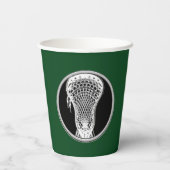 Gobelets En Papier Lacrosse Sports Green (Verso)