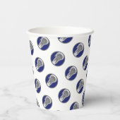Gobelets En Papier Lacrosse Team Blue (Verso)