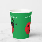 Gobelets En Papier Lady Bug Cute Kids 1ère fête d'anniversaire (Gauche)