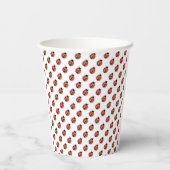 Gobelets En Papier Ladybird, coccinelle, insecte rouge, coupe de papi (Verso)