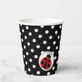 Gobelets En Papier Ladybug Baby shower ou fête d'anniversaire (Recto)