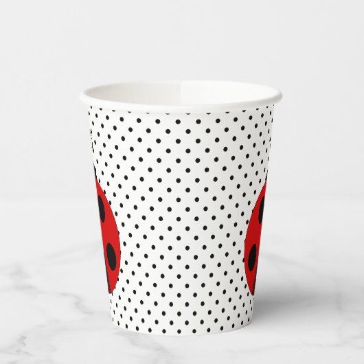 Gobelets En Papier Ladybug sur tasses de papier design Pois (Gauche)