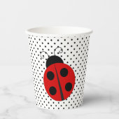 Gobelets En Papier Ladybug sur tasses de papier design Pois (Recto)
