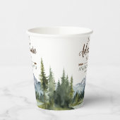 Gobelets En Papier Laisser l'aventure commencer Forêt Baby shower rus (Gauche)