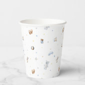 Gobelets En Papier Laisser l'aventure commencer petit bébé Baby showe (Verso)